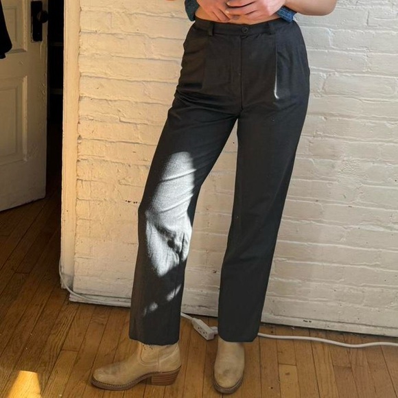 Vintage Y2K Escada Dark Grey Wool Trousers - Picture 2 of 5